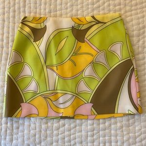 Zara Printed Mini Skirt, New With Tags, Size XS.